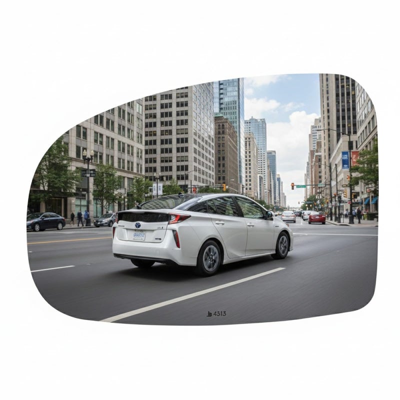 Burco 4313 Flat Driver Side Replacement Mirror Glass (Mount Not Included) for 10-15 Toyota Prius (2010, 2011, 2012, 2013, 2014, 2015) - Image 1